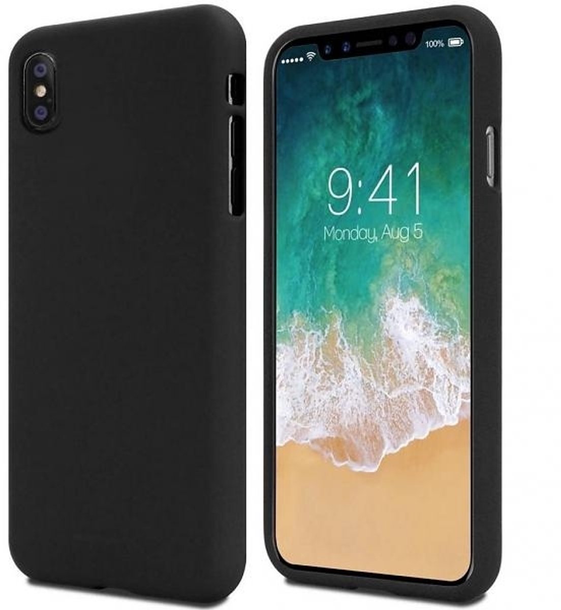 Mercury Soft Serie - Hoesje voor iPhone 13 - Zwart - Premium Design - Slanke Constructie