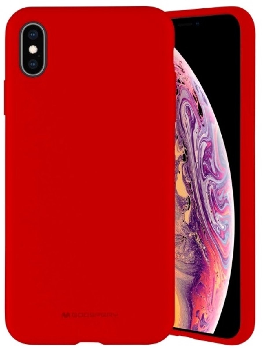 Mercury - Silicone Hoesje - iPhone 14 Pro - Rood - Hoogwaardige Bescherming