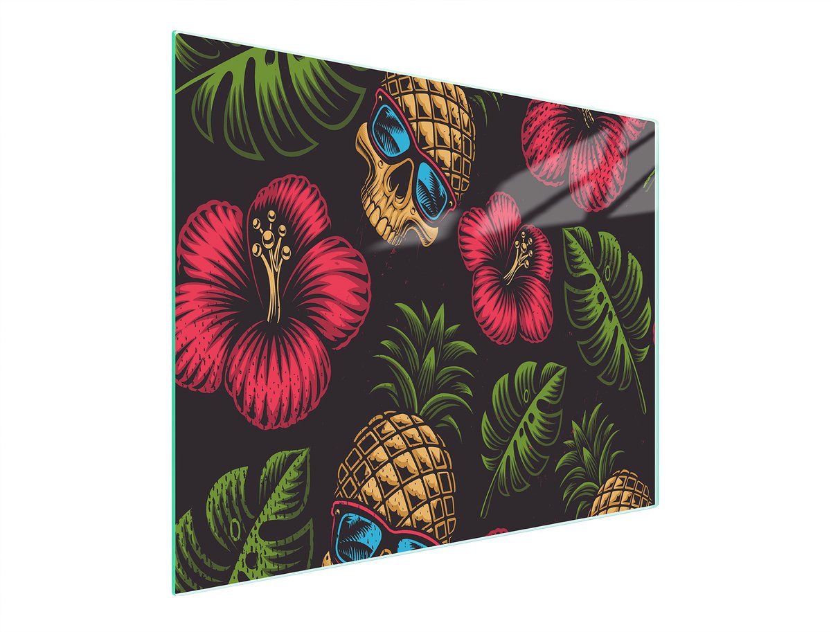 TMK ArtDeko Serie - Snijplank - Glas - 52x30 cm - Ananas