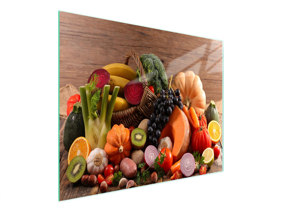 TMK ArtDeko - Snijplank van Glas - 52x30 cm - UV-print - Antibacterieel