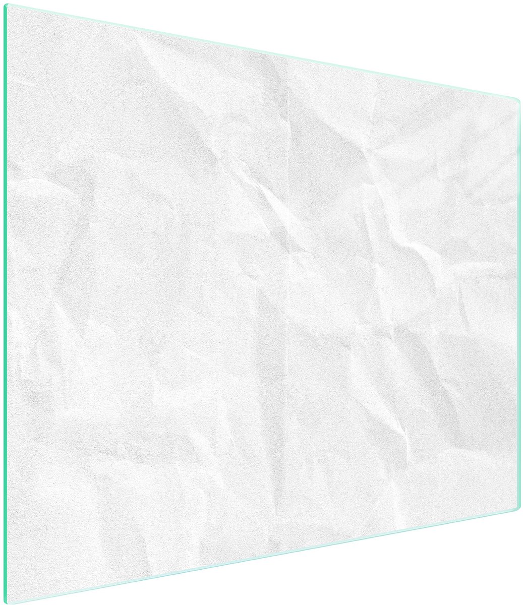TMK ArtDeko Serie - Glazen Snijplank - 52x30 cm - Wit - Hittebestendig