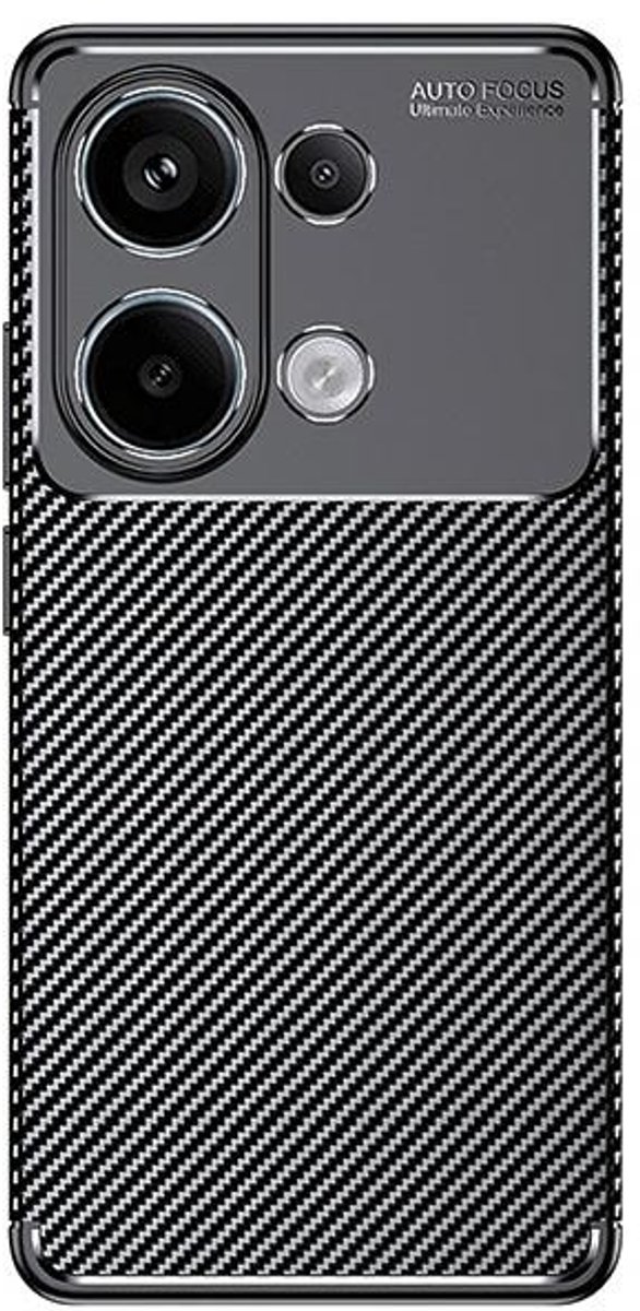 Beline Carbon Armor Xiaomi Redminote 13 Pro 4G Case Zwart/Zwarte Doos