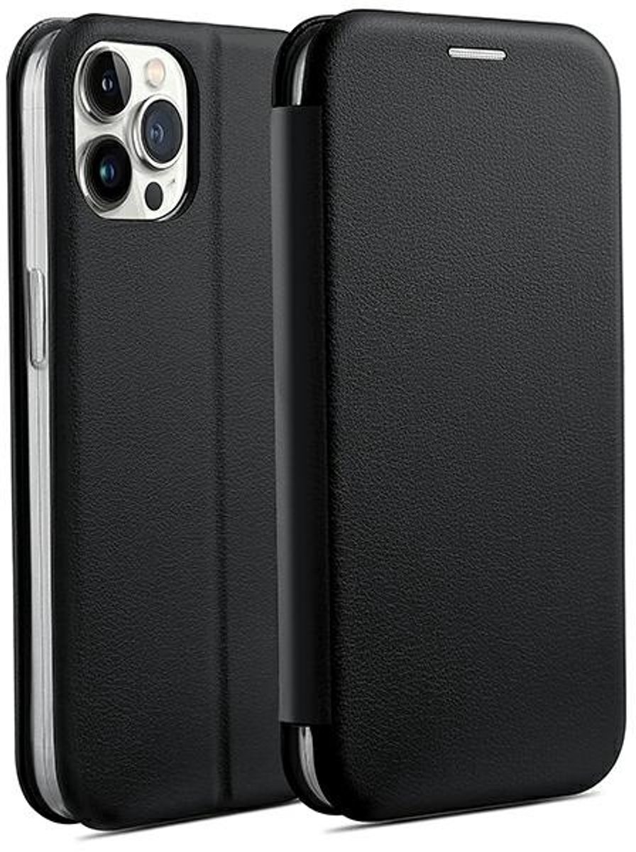 Beline - Boekenetui - iPhone 15 Pro Max - Zwart - Magneetfunctie - Synthetisch Materiaal