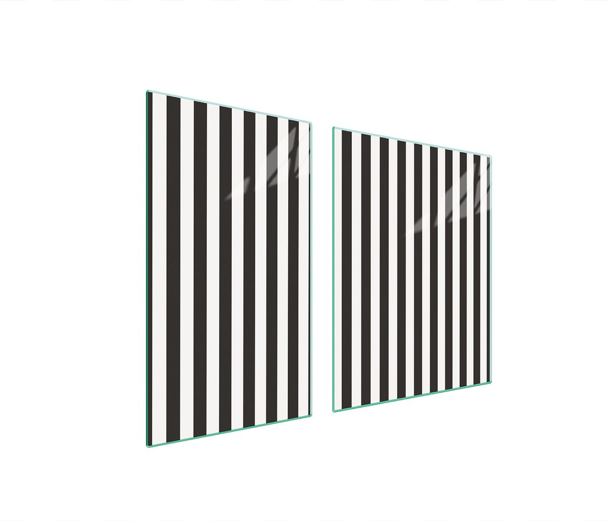 TMK ArtDeko Serie - Glazen Snijplank - 100x52 cm - Stroken