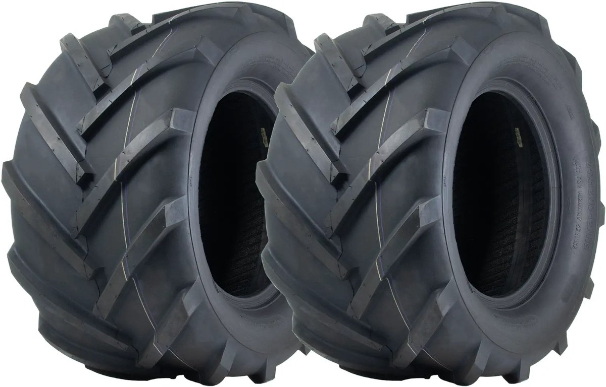 24x12.00-12 tractorband, open midden, 6-laags Wanda P328, zitmaaier - set van 2