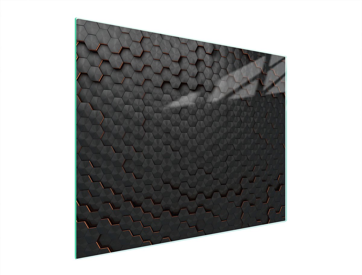 TMK ArtDeko - Snijplank Glas - 52x40 cm - Zwart - Veilig - Multifunctioneel