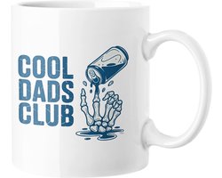 Cool Dads Club Mok - Grappig Vaderdag Cadeau, Skelet Hand Bier Blik Ontwerp, Koffie en Thee Kop voor Papa