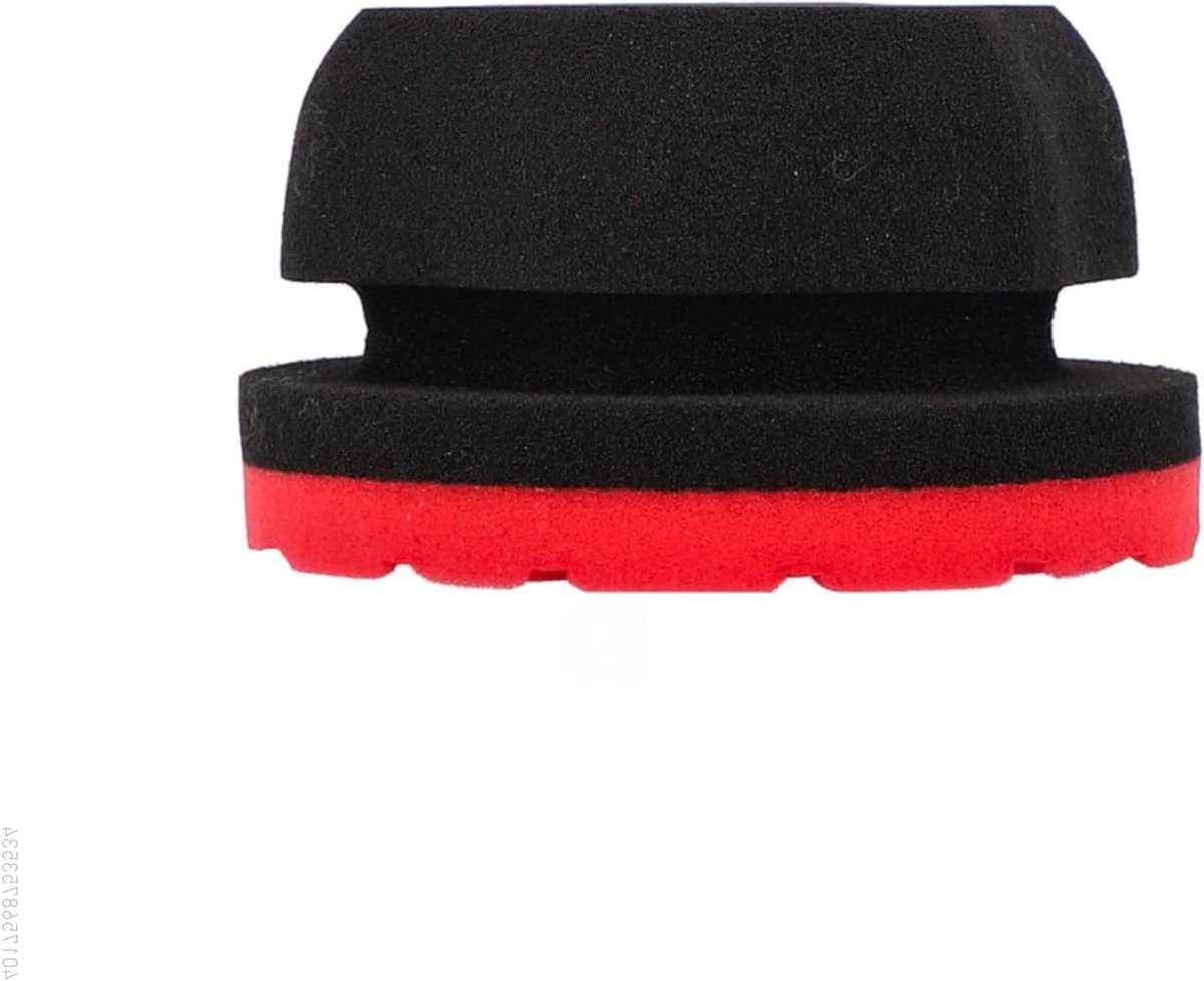 Handpolijstspons - Polijst spons - Auto Polijsten - Honingraatstructuur - 1 stuk - Rood/Zwart