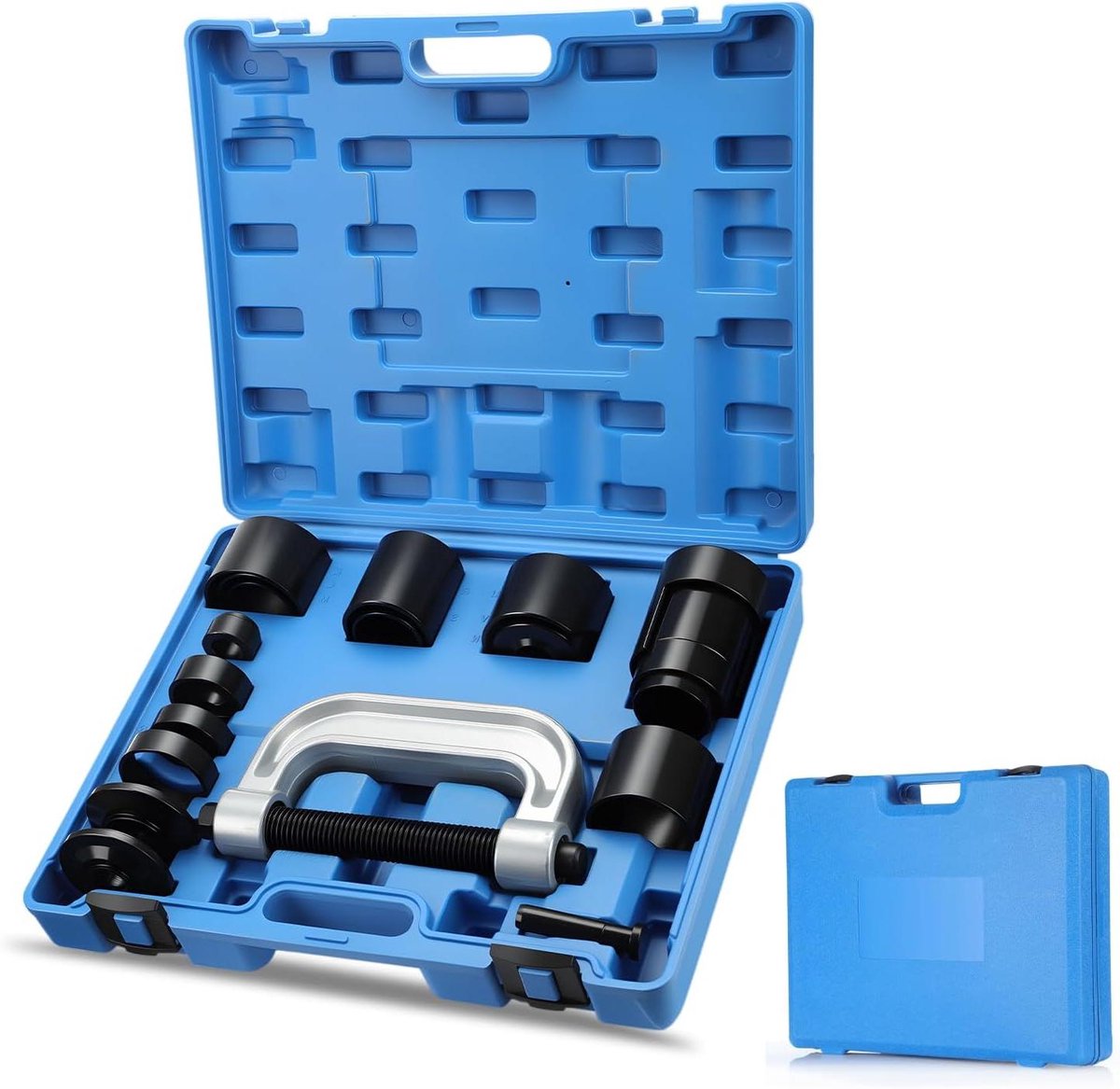Kogelgewricht Trekker Set - Draagarm Gereedschap - Auto Reparatie - Versterkte Spindel - 21 Delig - Zilver