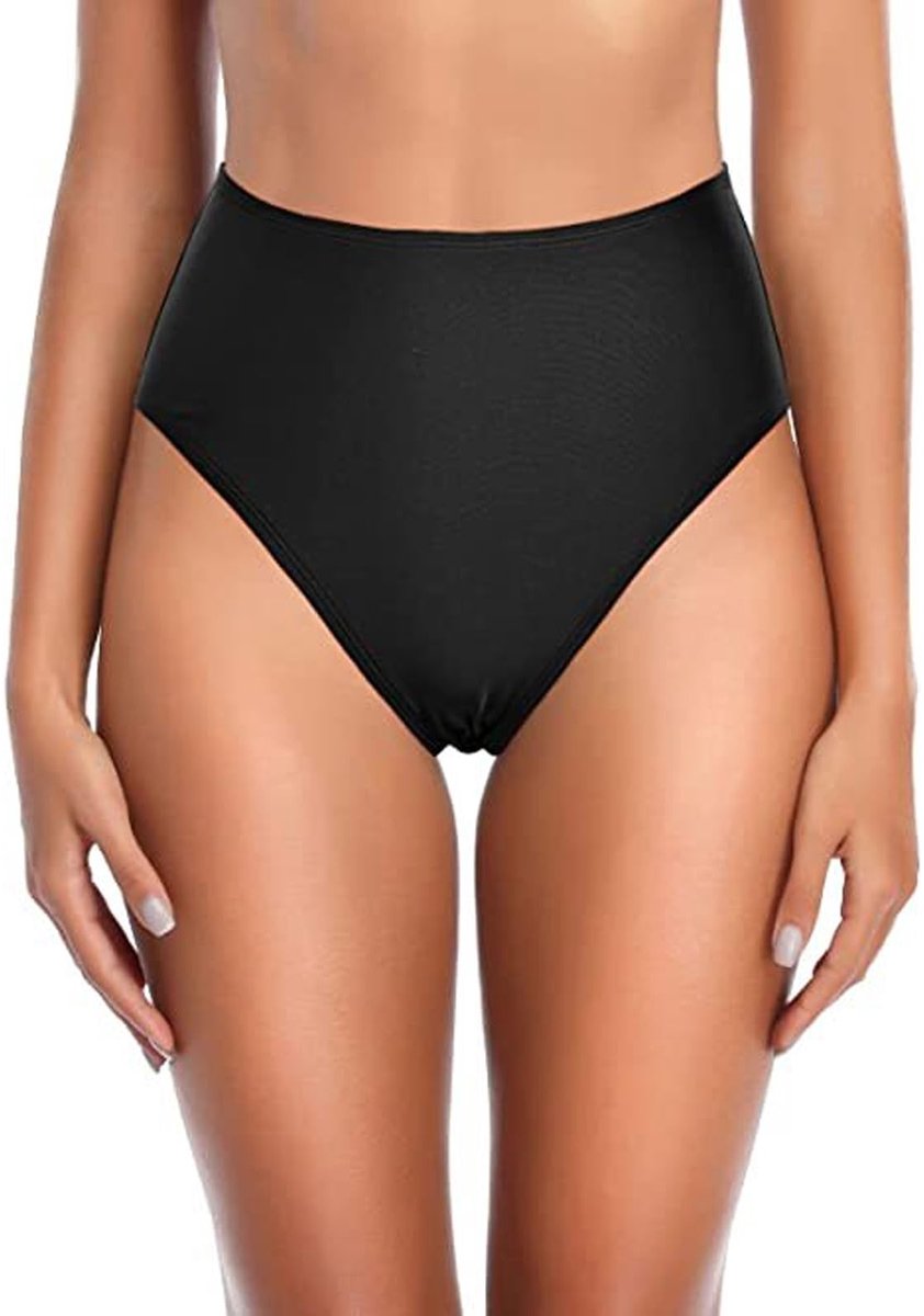Allecto - Menstruatiezwembroek - Lekvrije Ondergoed - Hoge Taille - Zwart - Geschikt voor Meisjes en Vrouwen - Ideaal voor Zwemmen