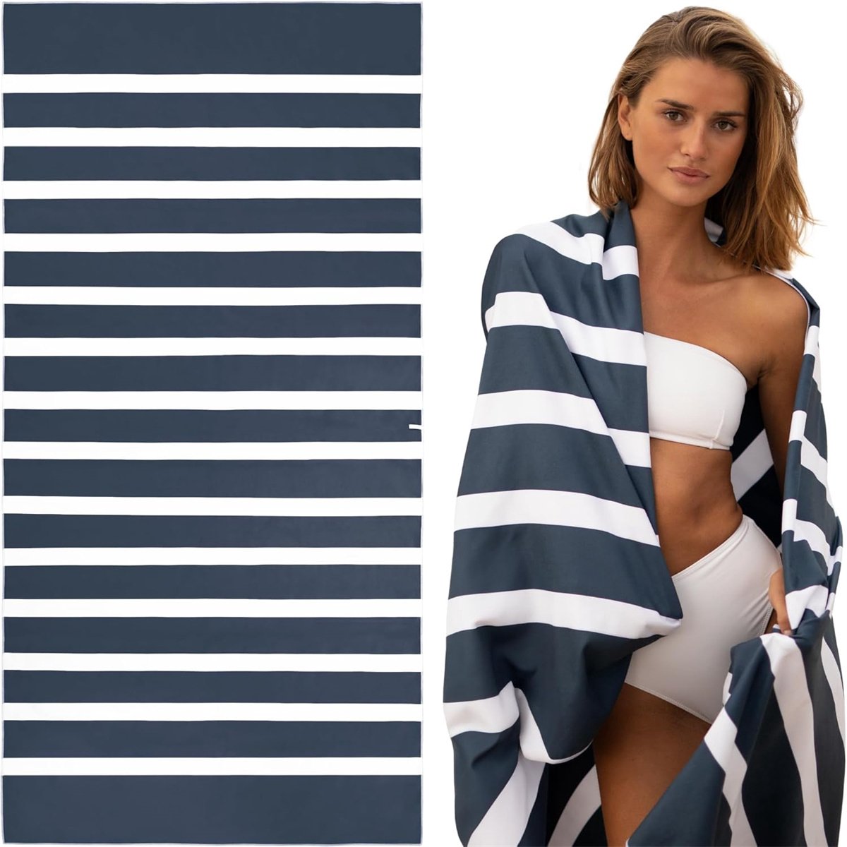 carmdering - Extra Groot Ligdoek - Oversized Strandlaken - Microvezel Handdoek - Zandafstotend - Sneldrogend - Microvezel - Ultra Zach - Compact voor Reizen - 1 Stuk-180*90cm