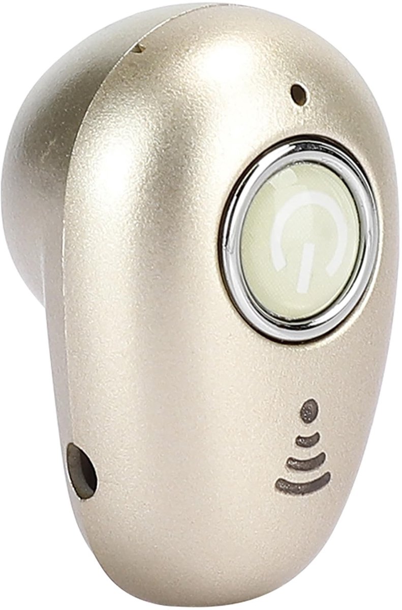 Allecto - Mini Draadloze Oortelefoon - Ergonomische In-Ear Oordopjes - Handsfree Headset - Goud - Ideaal voor Sport en Business - Compact en Lichtg...