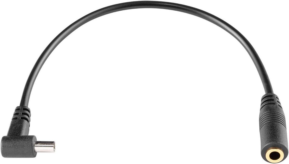 Sync Kabel - PC Kabel Mini Jack - Camera Verbinding - Verwarring-vrij - 20 cm - Zwart