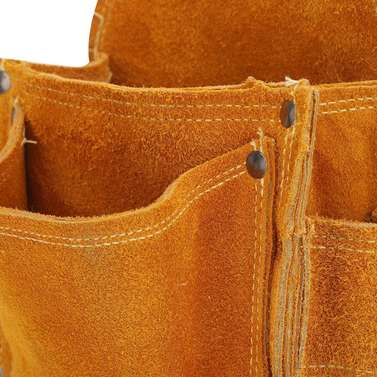 Allecto - Heuptas voor gereedschap - Gereedschapstas voor houtbewerking - Slijtvaste leren spijkerzakken - Handig voor installatie en onderhoud - S...