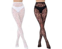 KARZO Vrouwen Sexy Panty Visnet Kousenpatroon Panty's Zwarte Sokken Kant Leggings Panty's