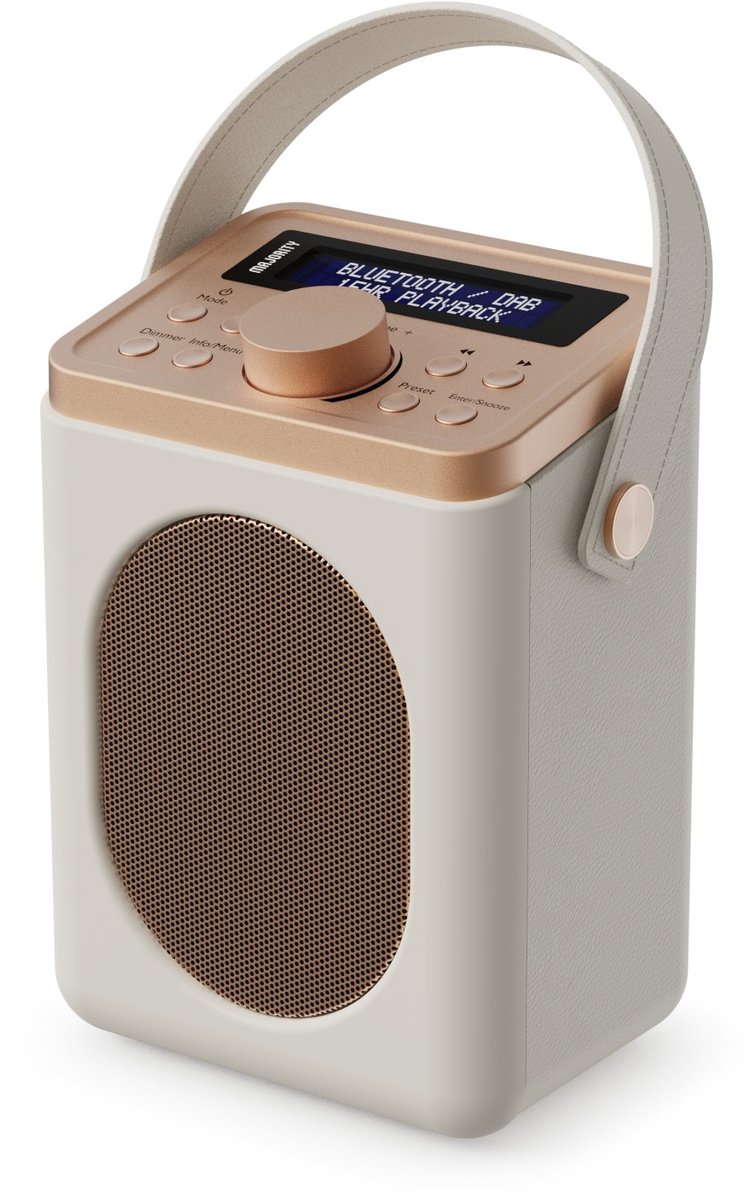 Majority Little Shelford - Draagbare Radio - Bluetooth - DAB+/FM - Beige