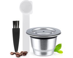 Navulbare capsules Geschikt voor Nespresso, herbruikbaar in roestvrijstalen koffiecapsules, geschikt voor koffiezetapparaten.