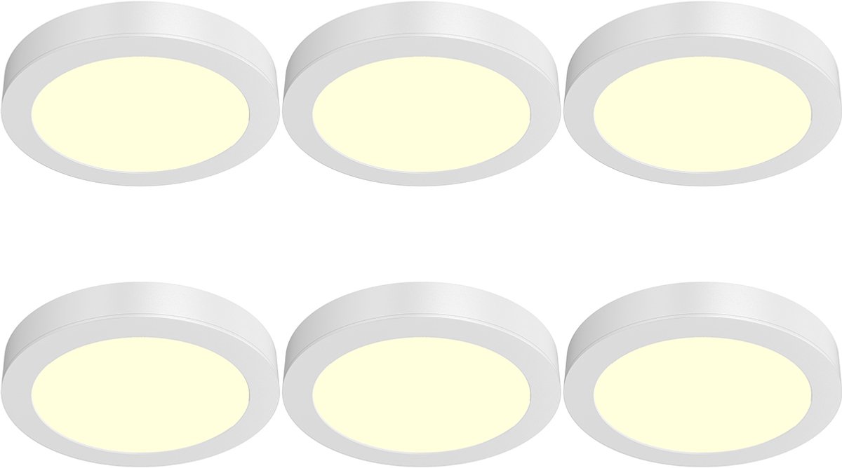 LED Downlight Opbouwspot 6 Stuks - Kingtron Thin - 18W 1760lm 120° Bundelhoek - Warm Wit 3