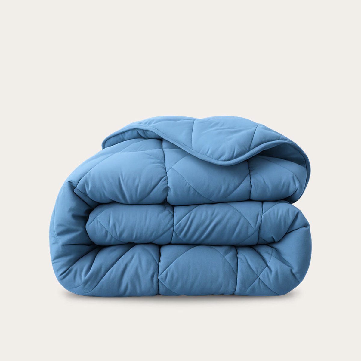 HappyBed Dekbed zonder overtrek 200x220 - Wasbaar Dekbed - Bedrukt dekbed zonder hoes - Hoesloos Dekbed - Tweepersoonsdekbed - Bluestone