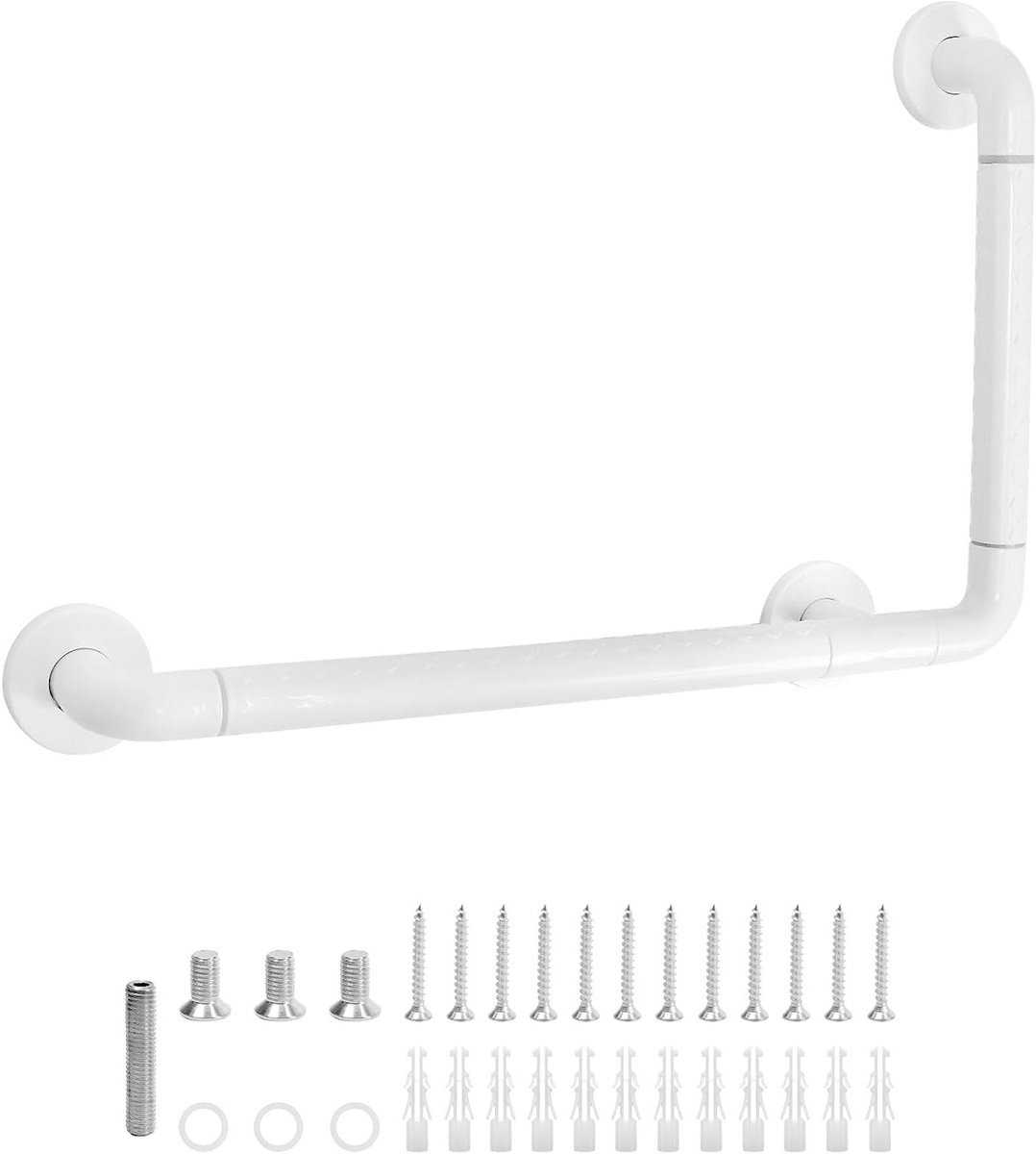 Allecto- Handgreep - Douche - Extra stevig - Wit - Badkuipgreep - Veiligheidsvoorziening - Antislip - Geschikt voor Douche en Badkuip - 60 x 40 cm - Draagvermogen 150 kg