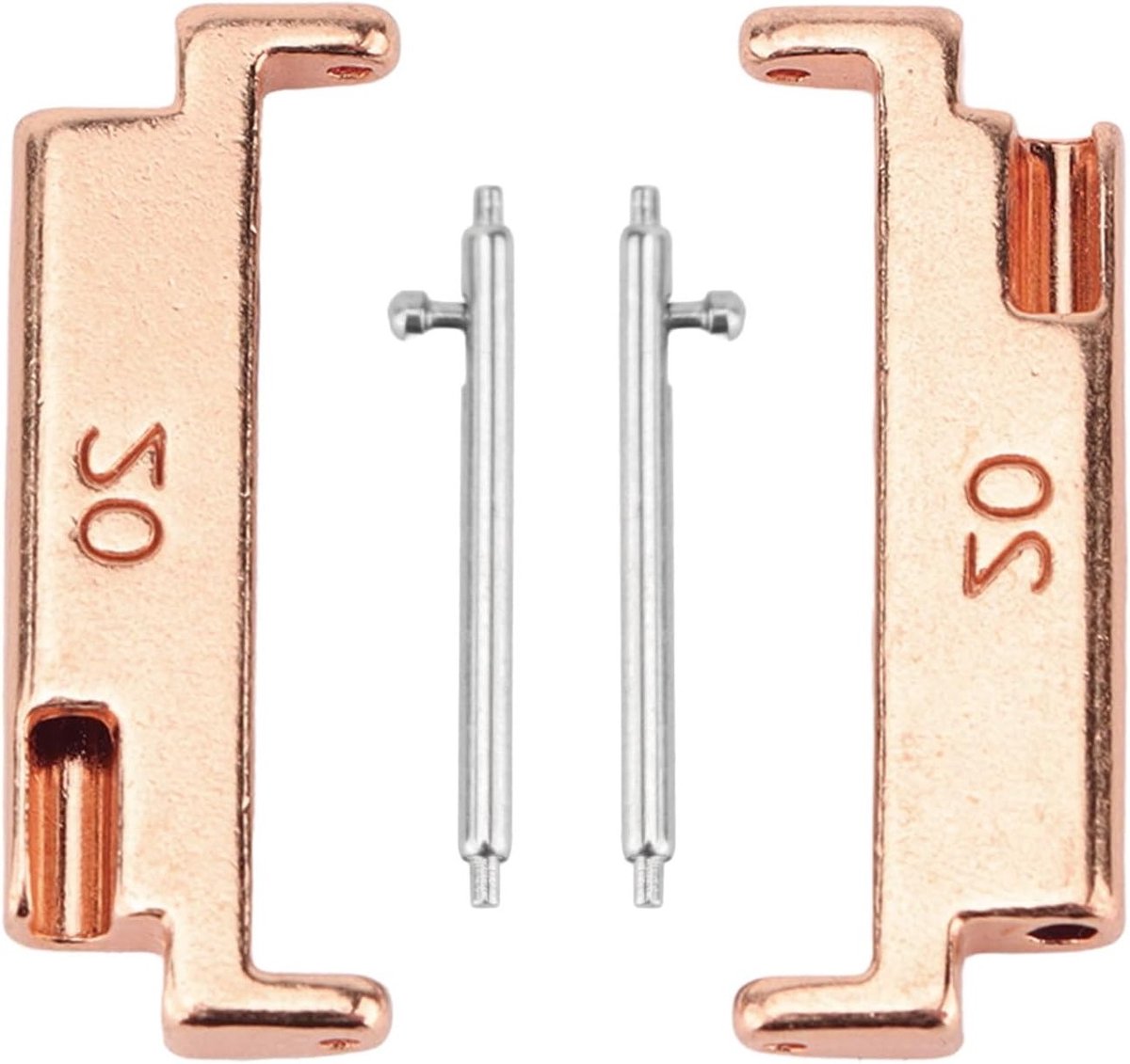 Verstelbare Horlogeband Adapter 20mm naar 22mm, Eenvoudige Verbindingsstangen voor Horlogebanden, Geschikt voor Diverse Stijlen en Merken