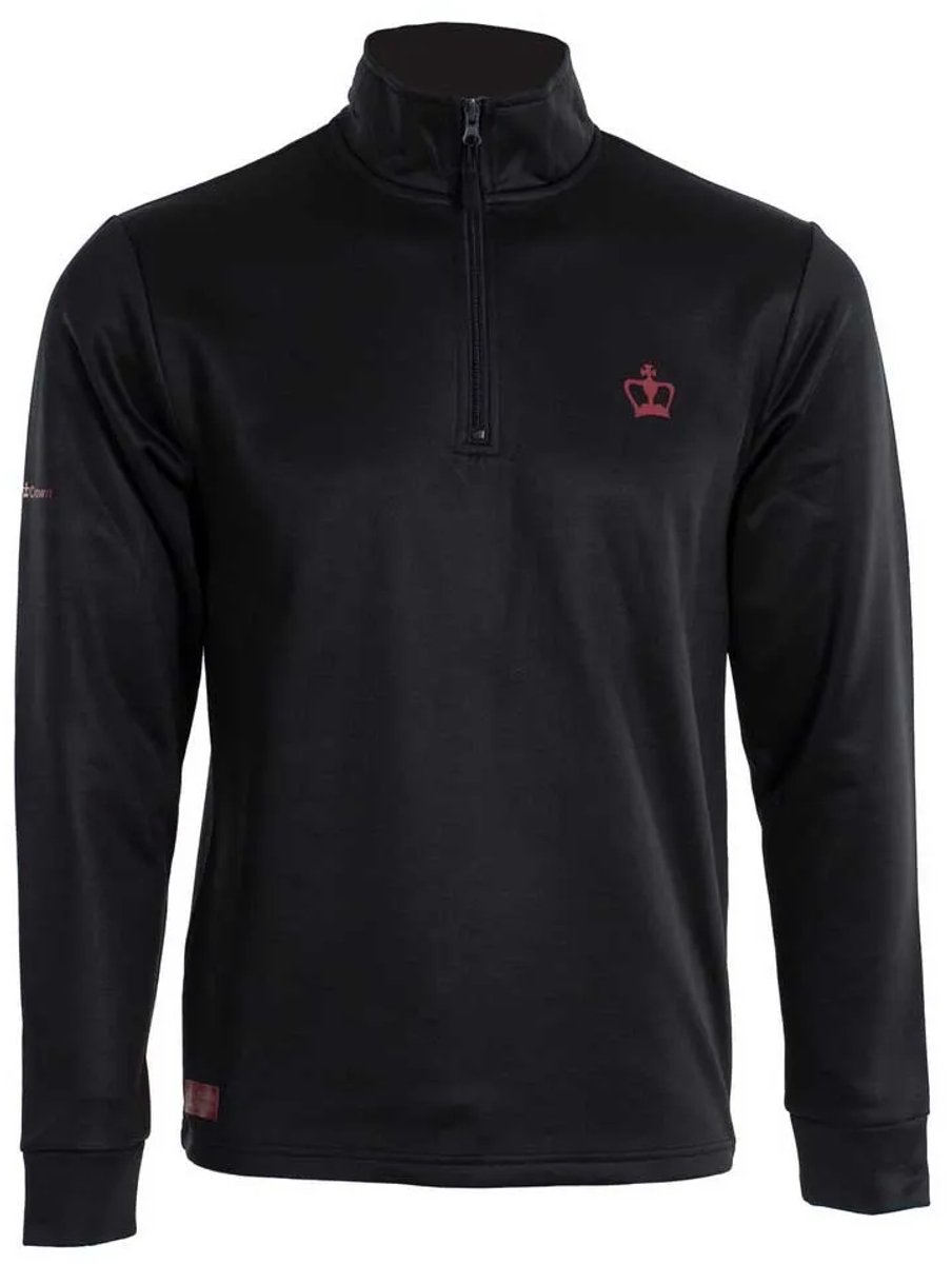 Black Crown Acapulco Sweatshirt Met Halve Rits Zwart XL Man