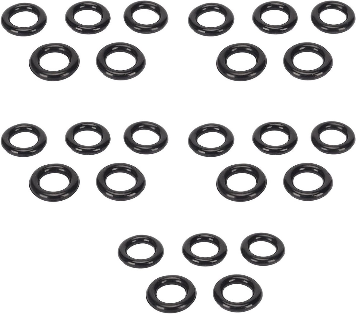 25 Stuks Spoelopwinder Rubber Ringen voor Naaimachines - Vervangende Onderdelen 24mm Binnen en 37mm Buiten, Duurzaam en Betrouwbaar
