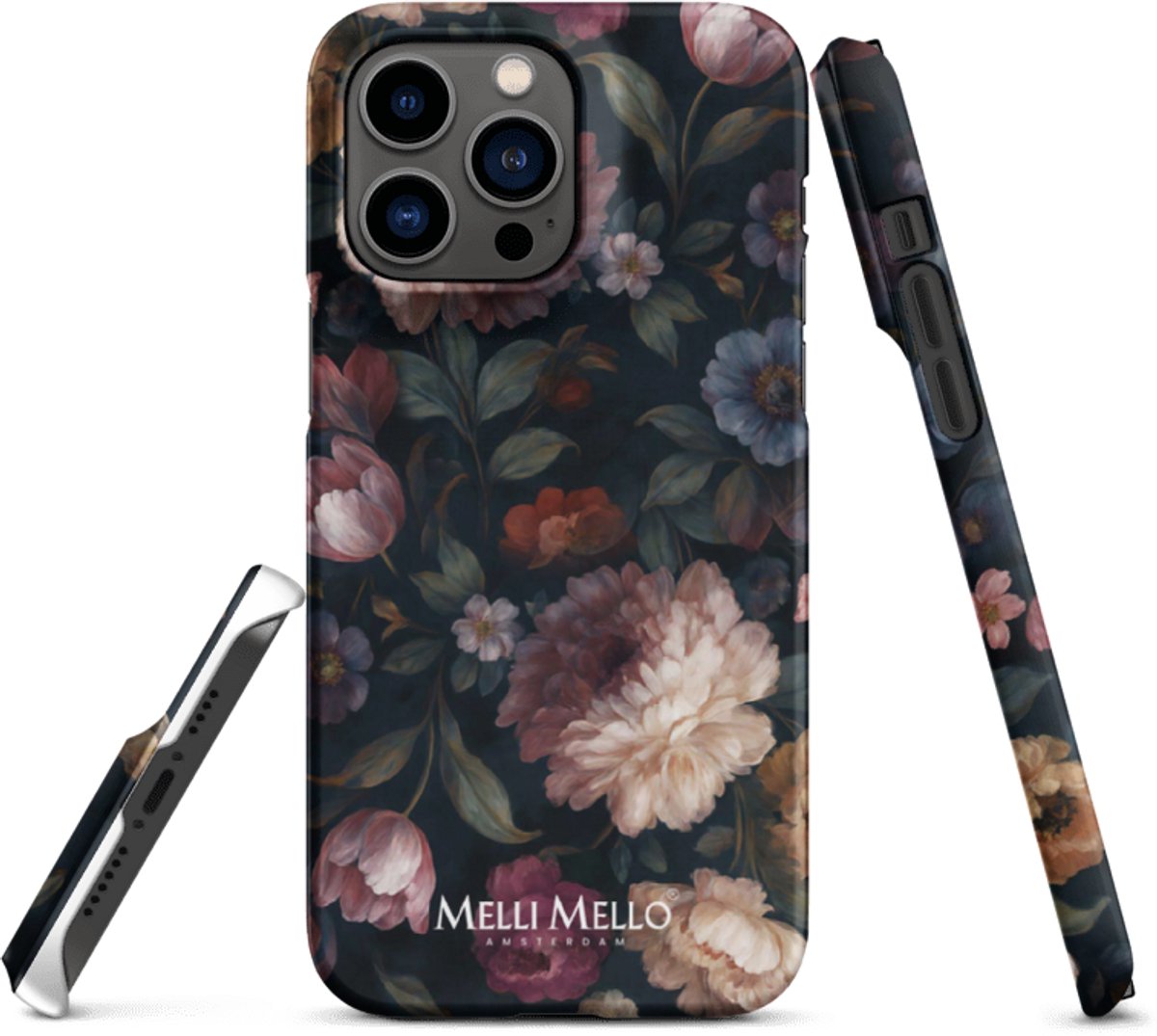 Melli Mello Telefoonhoesje Noir Bloom (Hard Case) - Apple iPhone 14 Pro Max