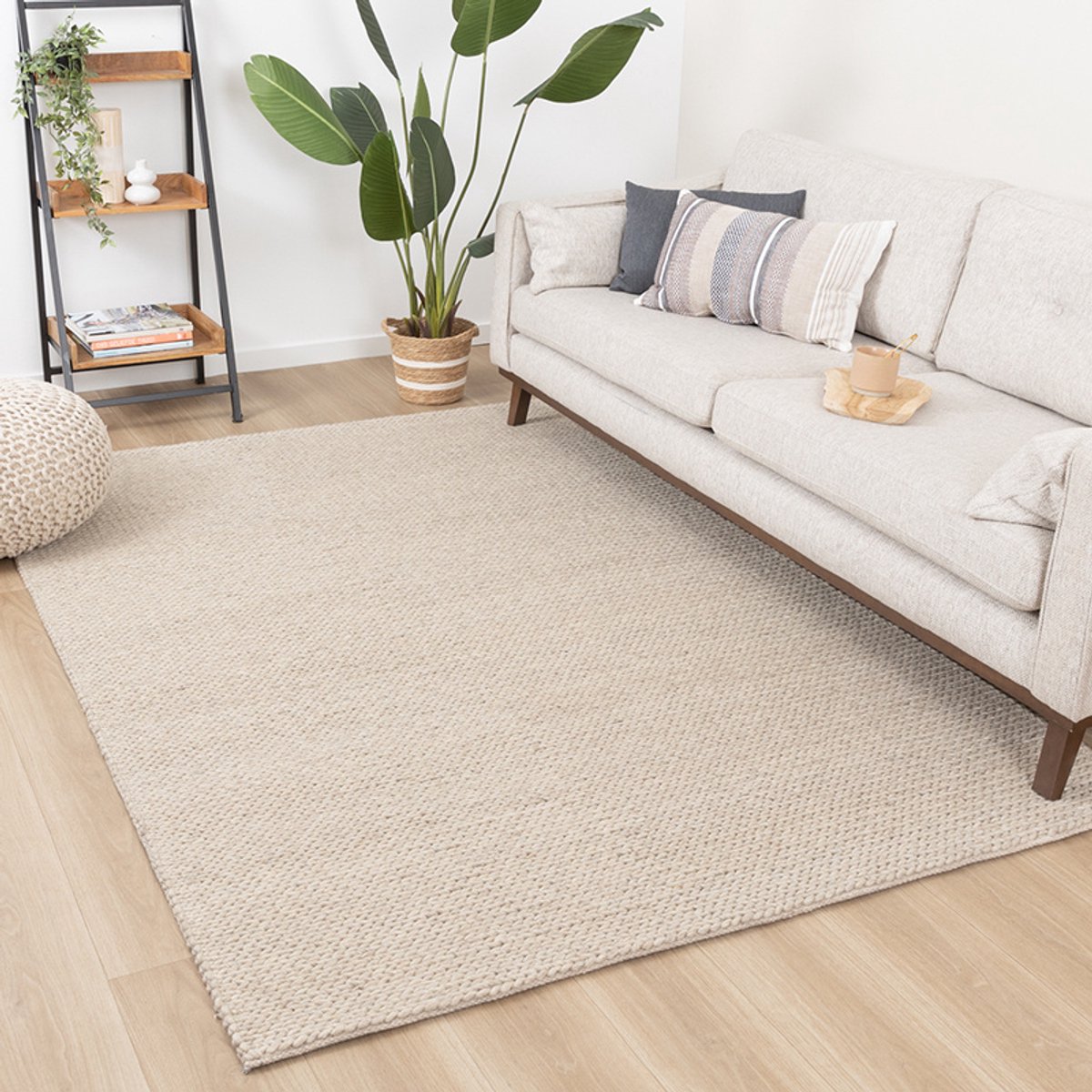 Studio Clarice Wollen vloerkleed - Twist Beige - 200x300cm