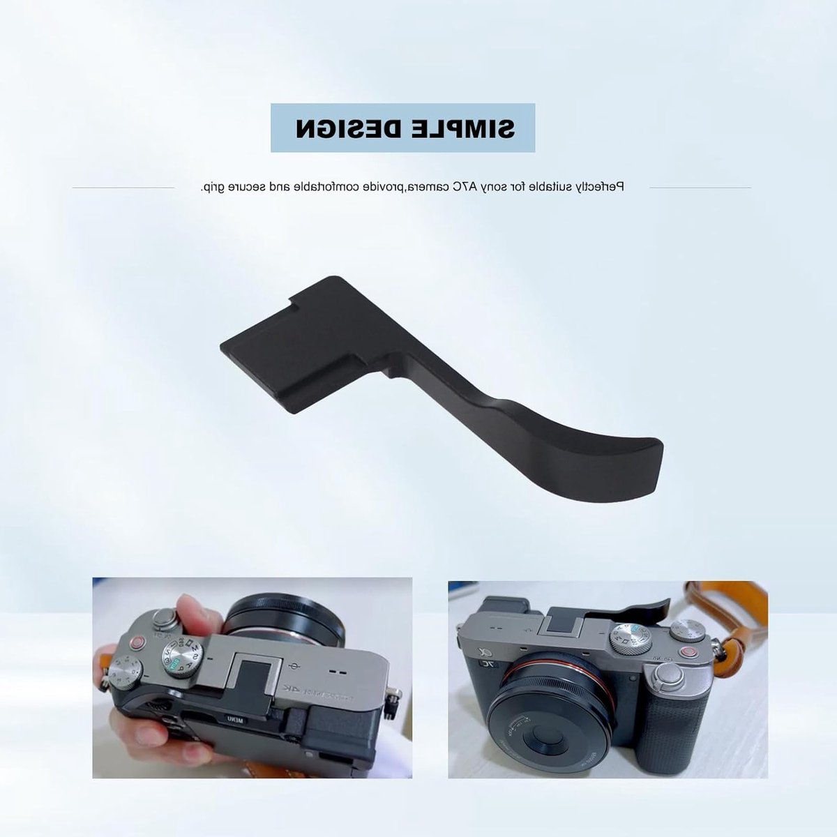 Duurzame Thumb Grip voor A7C Camera, Verbeterde Grip en Comfortabele Handgreep voor Fotografie