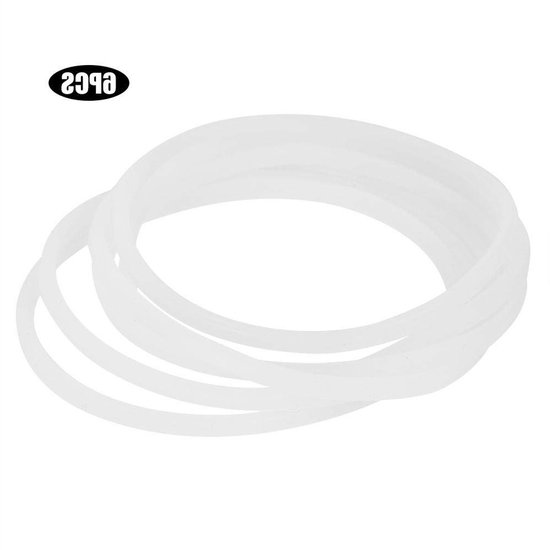 Flexibele O-Ringen Vervangingsgaskets - Rubberafdichtingen voor Blender, Keukenapparatuur en Mixers - Set van 6 Stuks — afbeelding 5