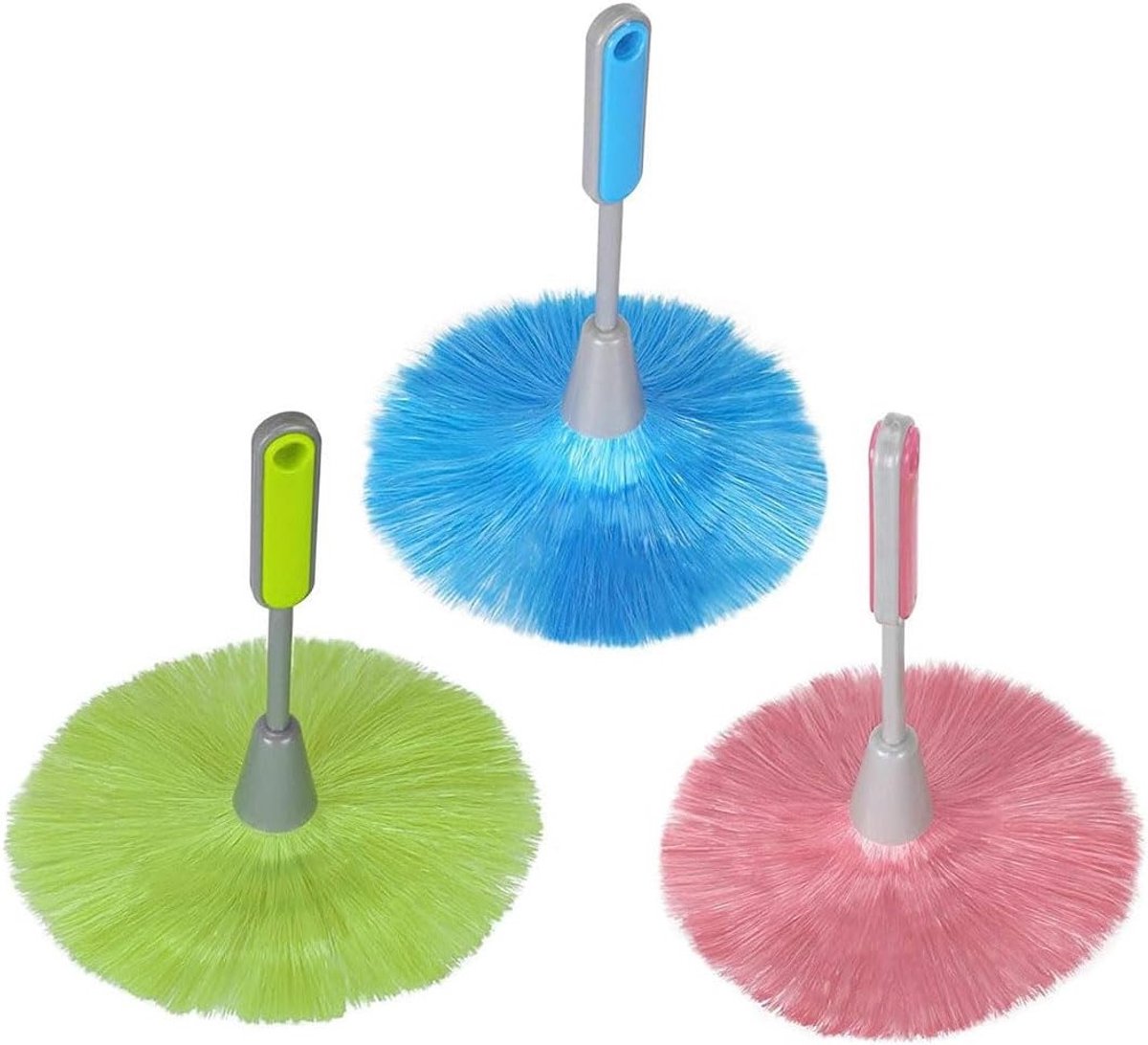 3-delige Mini Wandreiniger Set, Fluffy Microfiber Doekjes, Keuken Duster en Laptop Toebehoren voor Schermreiniging