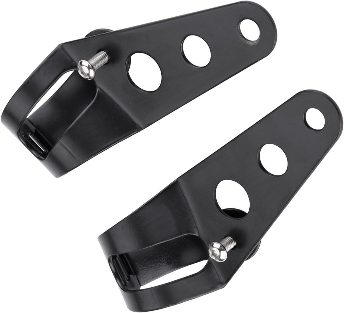 Motorcycle Koplamp Houder, Voorvork Buis Klem Kit voor 33mm tot 45mm, Geschikt voor Chopper en Custom Motoren, Zwart