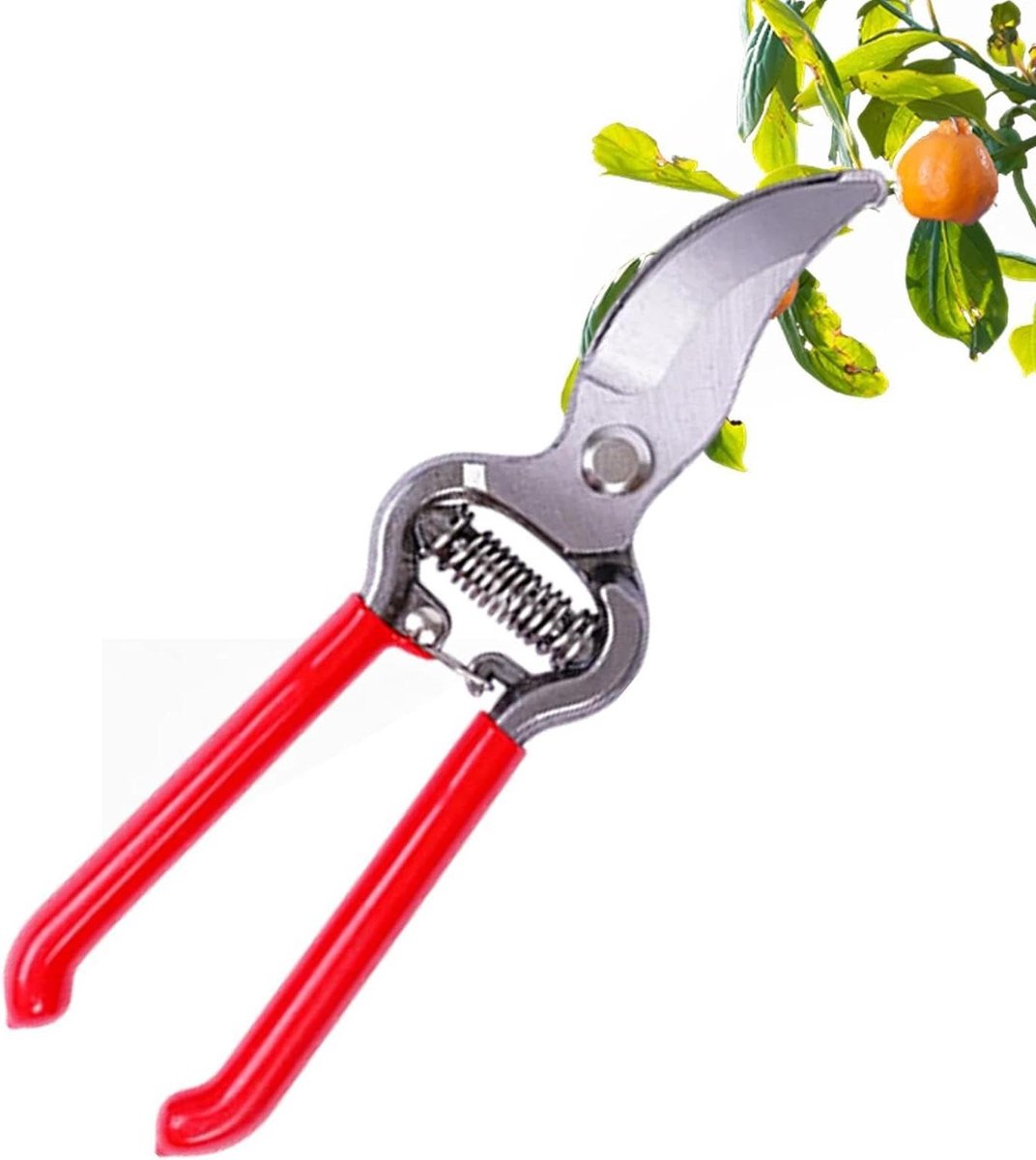 Bloemenschaar Snoeischaar - Handmatige Tuinschaar - Planten Snoeien - Precisie Snede - 20.5 cm - Rood