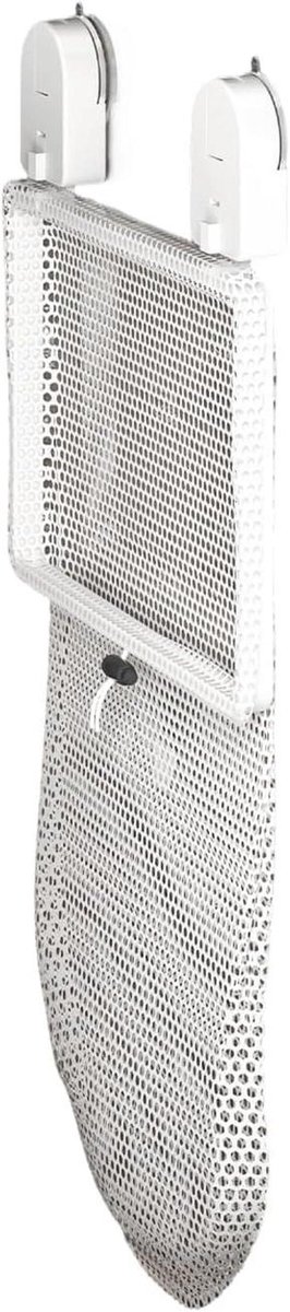 Wasmand Opbergbak - Mesh Mand - Ruimte Organiseren - Schadevrije Installatie - 30x30x5 cm - Romig