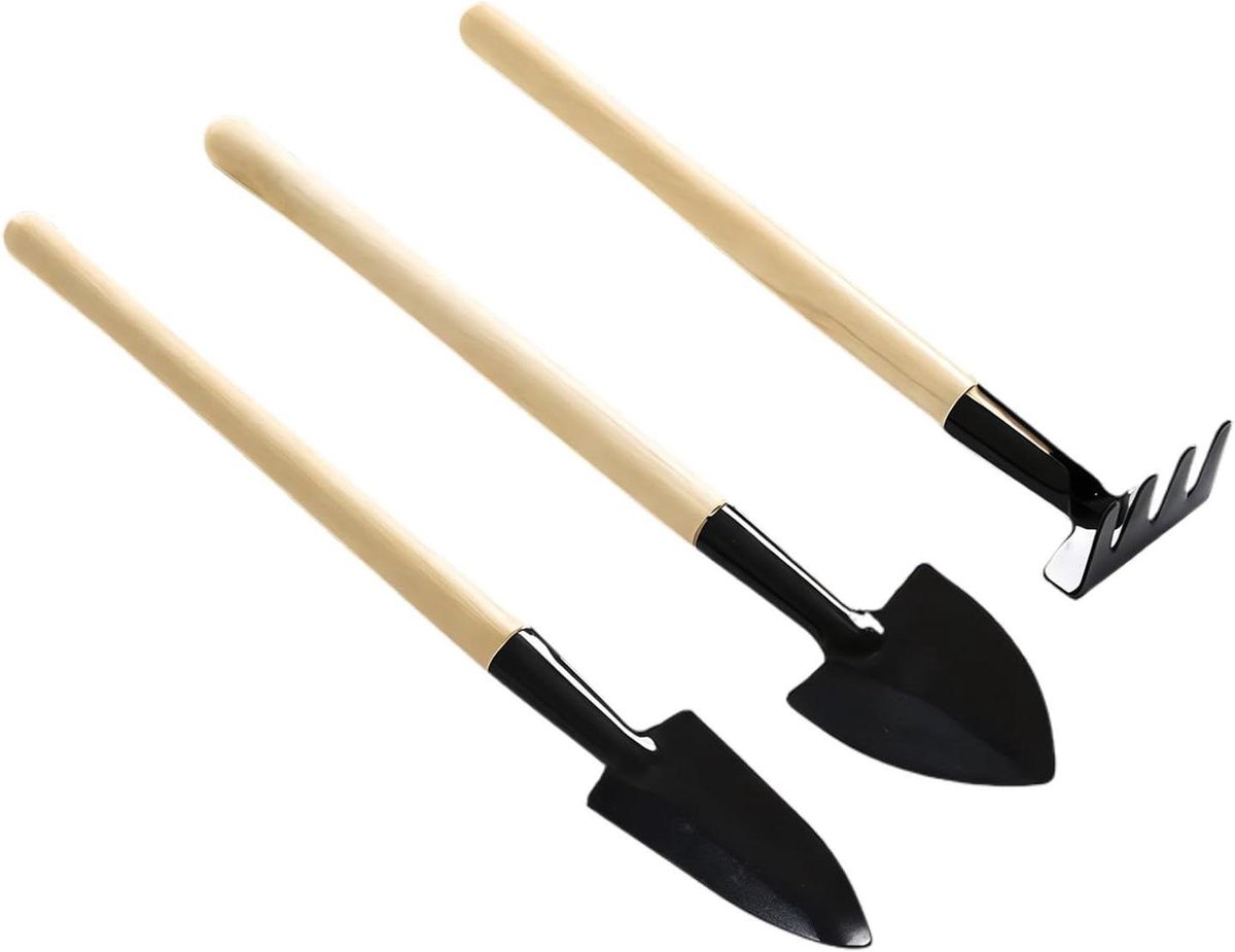 Tuingereedschap Set - Handgereedschap Tuin - Efficiënt Tuinieren - Ergonomisch Hout - 3 Delig - Niet gespecificeerd
