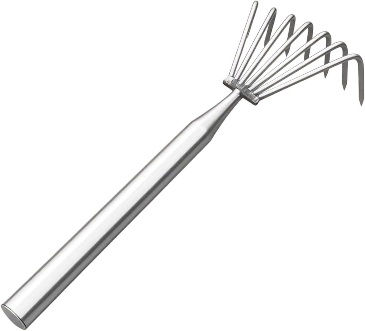 Gras Hark - Handhark Tuingereedschap - Onkruid Wieden - Ergonomisch Ontwerp - 7 Klauwen - Metaal