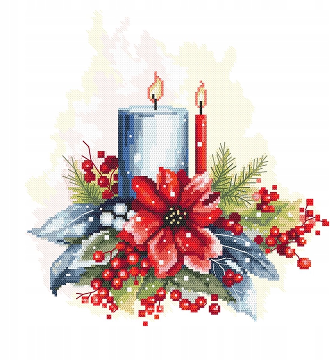 Coricamo Kerst Tafelkleed Borduurpakket Kruissteek 45x110cm