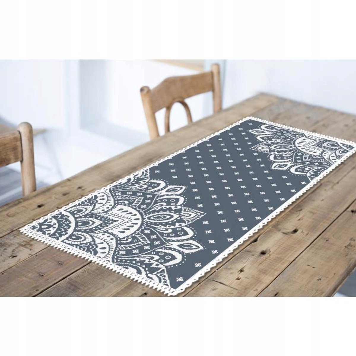 Borduurpakket Kruissteek - Tafelkleed met Rozen - 90x40 cm