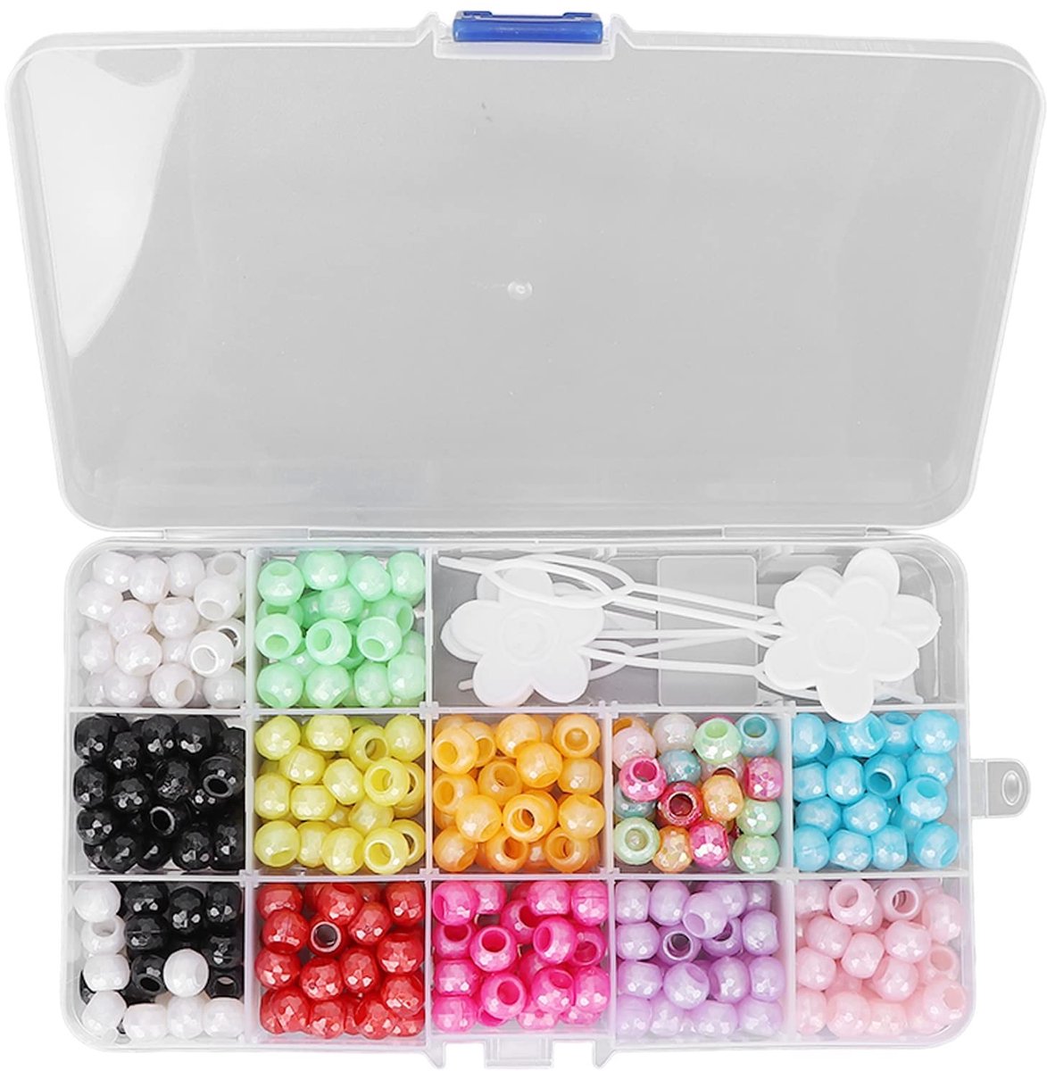 Dailygoods- Haarvlechten 365 Stuks - Kleurige Haar Kralen - Decoratieve Accessoires - Doe-Het-Zelf Haarspeld - Creatieve Vlechtdecoratie - Uniek en Mooi - Haarkralen