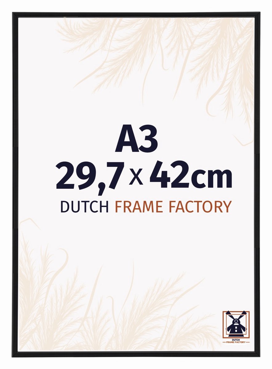 Dutch Frame Factory Fotolijst A3 29,7x42 cm - Kunststof - Zwart Mat - Angers