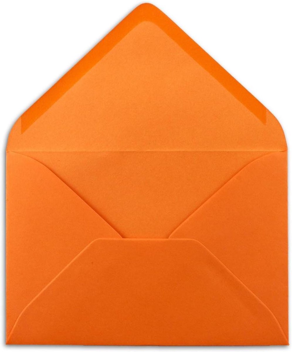 Enveloppen C5 - Briefpapier Oranje - Kaarten Versturen - Zonder Venster - 150 Stuks - Oranje