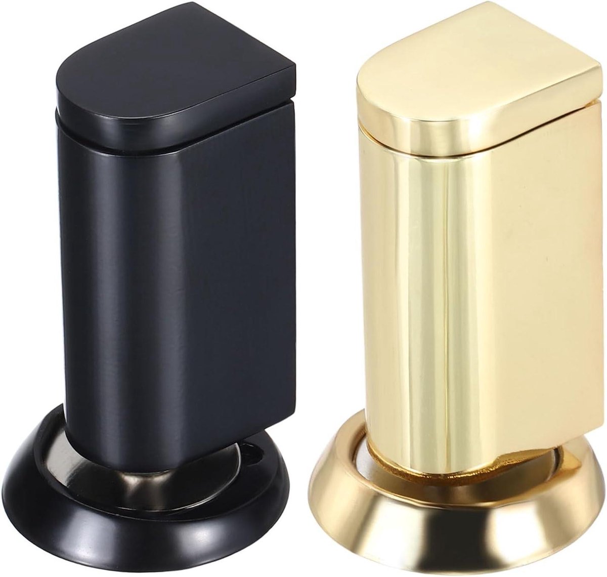 Magnetische Deurstoppers - Deurvangers - Deuren Open Houden - Roestvrij Staal - 2 stuks - Goud Zwart