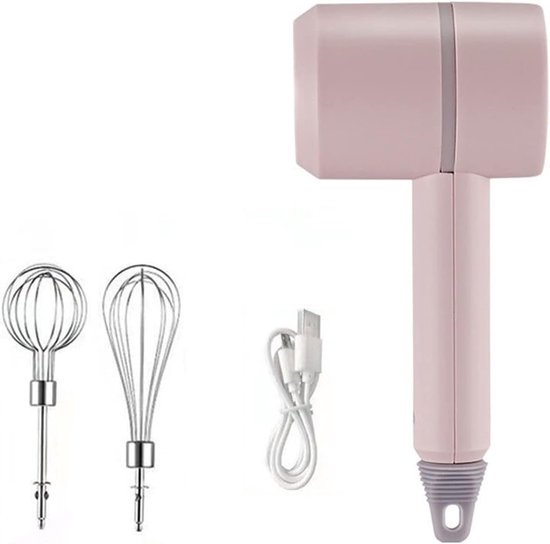 Elektrische Mixer - Keukenmixer Klopper - Bakken Ingrediënten Mengen - 3 Snelheden Instelbaar - 380 gram - Wit — afbeelding 5