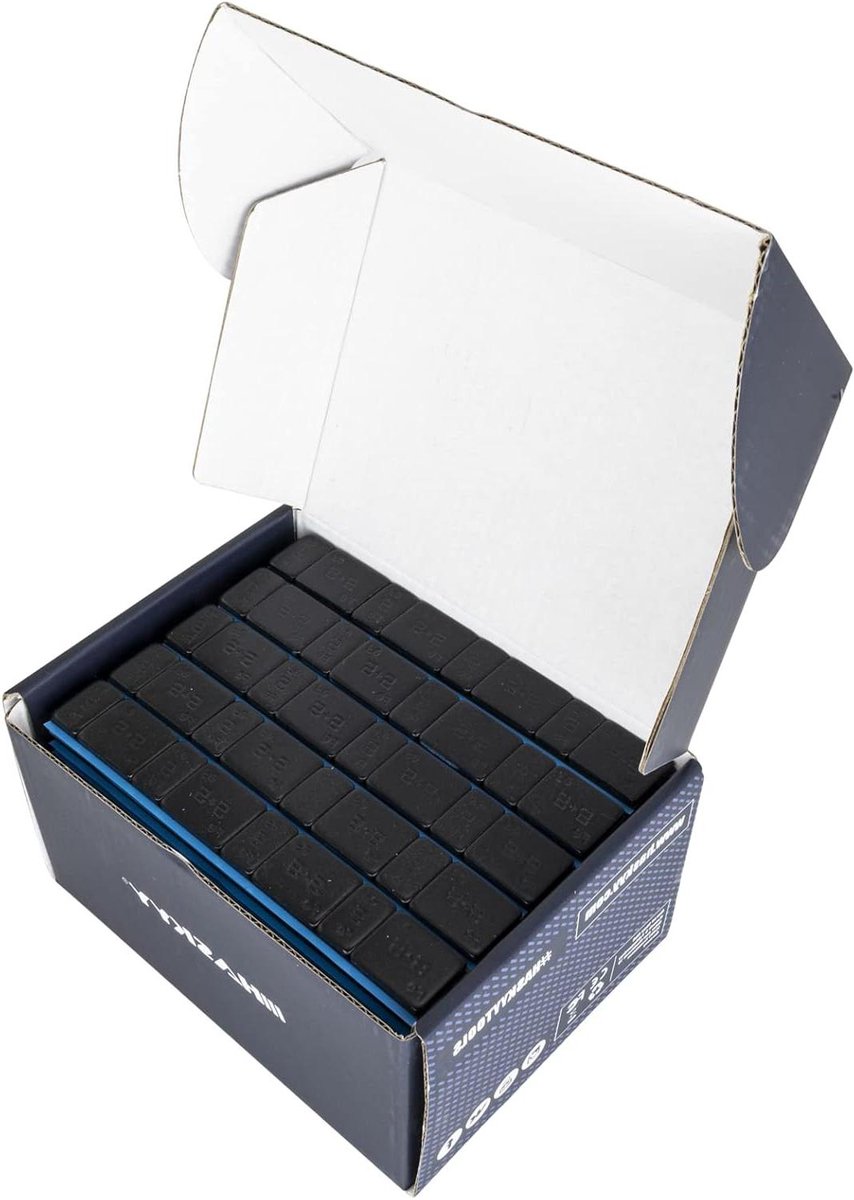 Balanceergewichten - Kleefgewichten - Velgen Uitbalanceren - Zelfklevend met Afscheurrand - 30 kg Totaal - Zwart