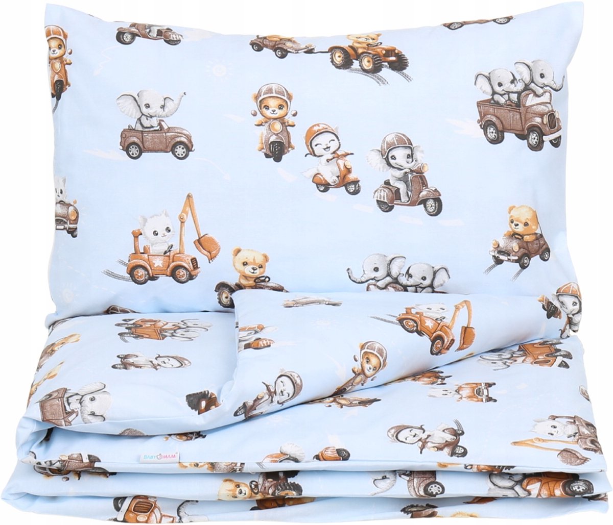 Babymam Kinderbeddengoed 2-delig 120x90cm & 60x40cm Katoen