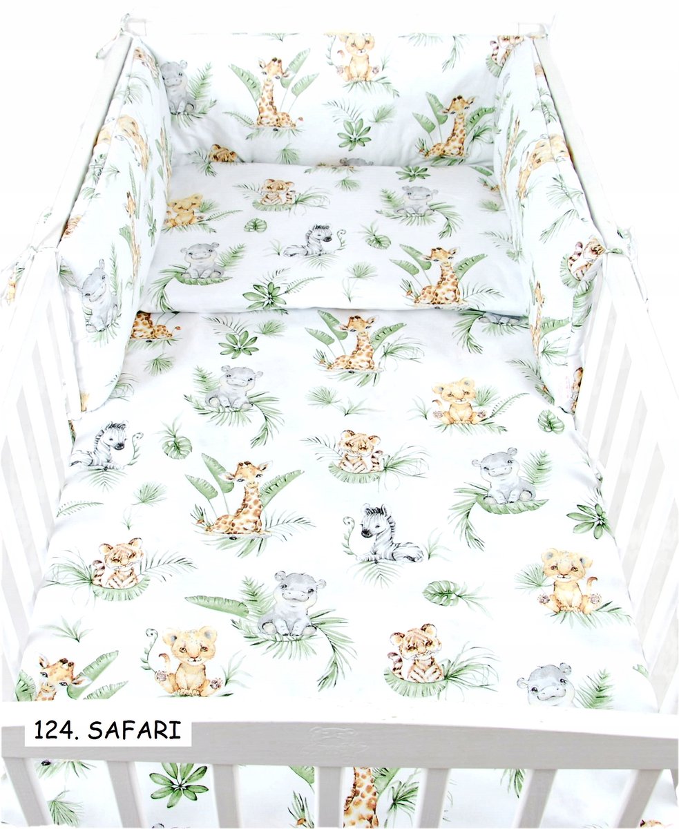 BabyLux 3-delige Kinderbedset 90x120 cm - 100% Katoen