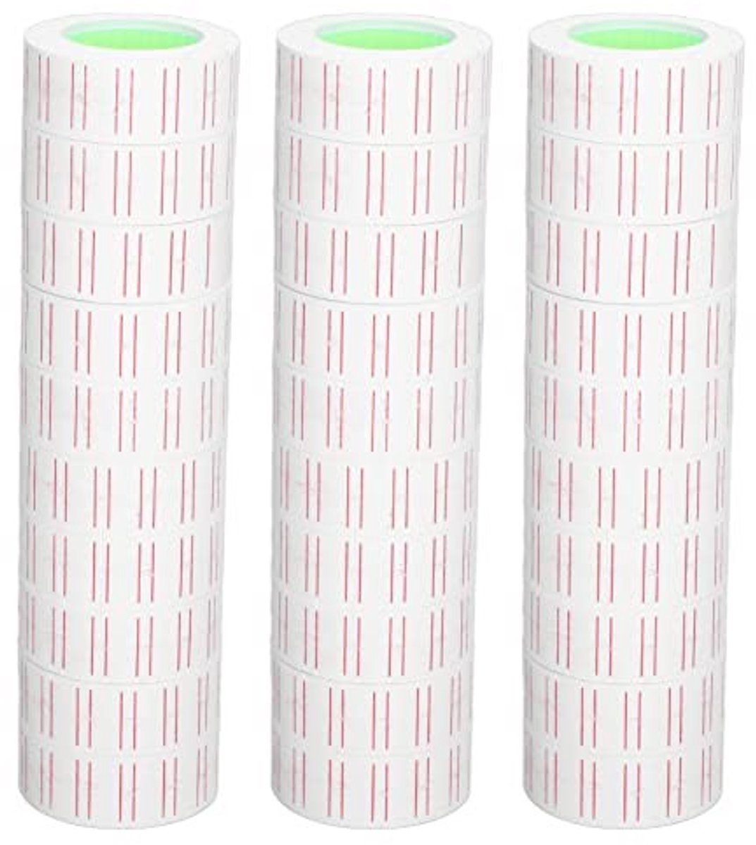 Dailygoods- Prijsstickers 15000 Stks - Etiketten Stickers - Etiketten A4 - Etiketten op Rol - Prijsetiketten - 21x12 mm Schrijfpapier