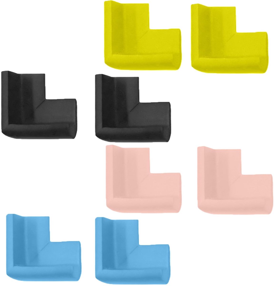 Dailygoods- Tafelhoekbeschermer - 8 Stuks - L-vormig - Zelfklevend - Hoekbescherming - Zwaar Schuim - Veilig en Milieuvriendelijk - Hoekbeschermer