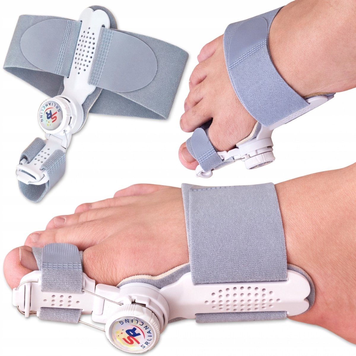 Verstelbare Hallux Valgus Corrector met Draaiknop - Schoenmaat Universeel